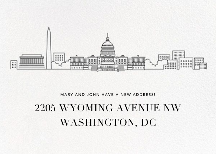 City Skyline View - Moving Announcement by Paperless Post