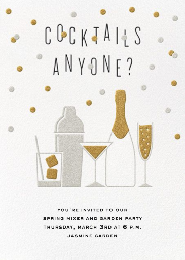 A Cocktail Party - Networking Event Invitation by Crate & Barrel
