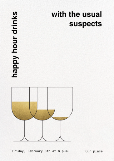 Top Up - Happy Hour Invitation by Paperless Post