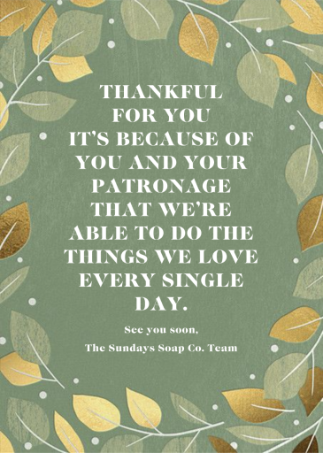 Gathered Leaves - Business Thanksgiving Card by Paperless Post
