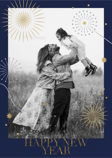 Firecracker Photo - New Year's Card by Paperless Post