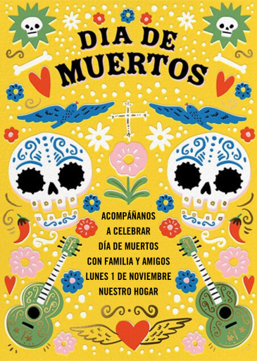 Dos Guitarras - Día de los Muertos Invitation by Hello!Lucky