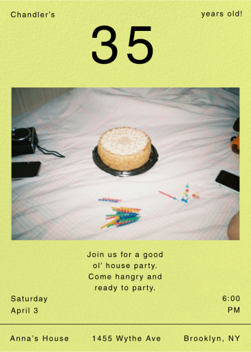 Come as You Are - Birthday Invitation by Goods Gang