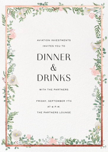 Lautaret (Invitation) - Business Dinner Invitation by Paperless Post