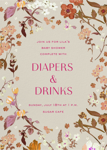 Botanical Garden - Baby Shower Invitation by Liberty