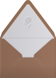 Elegant Script & Roses Invitation Envelope