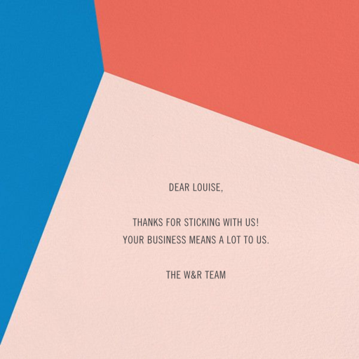 Featured Thanks - Thank You Card by Paperless Post - Back