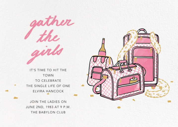Gather the Girls - Bachelor Party Invitation by Paperless Post