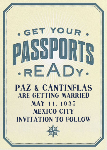 Passport Ready - Save the Date by Crate & Barrel