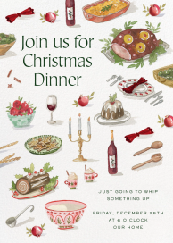 Seasonal Spread Christmas - Invitation by Martha Stewart