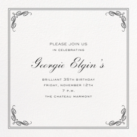Regency Square - Birthday Invitation by Paperless Post