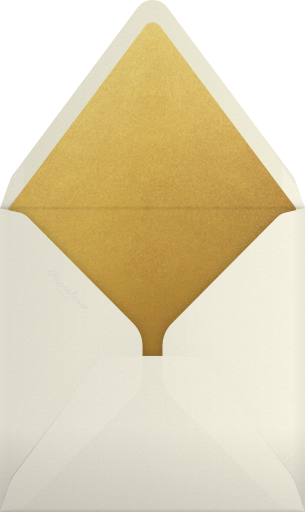 Photo Gold 2027 New Year Card Envelope