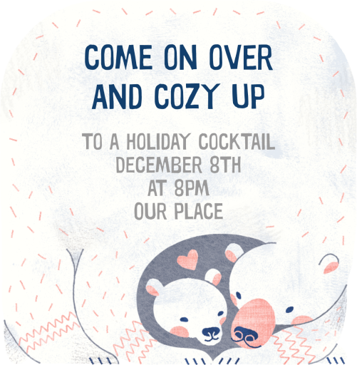 Bear Hug - Winter Party Invitation by Paperless Post