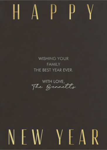 Work It - New Year's Card by Paperless Post - Back