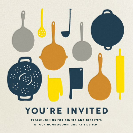 Pantry - Dinner Party Invitation by The Indigo Bunting