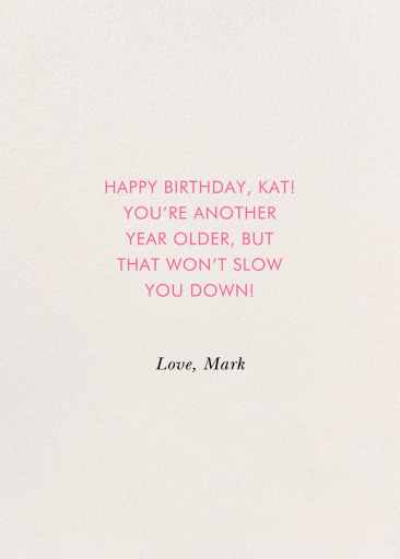 Tini Bit Older - Birthday Card by Rifle Paper Co. - Back