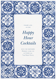 Amalfi Tiles - Happy Hour Invitation by Paperless Post