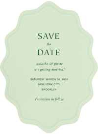 Embossed Cutout - Save the Date by Paperless Post