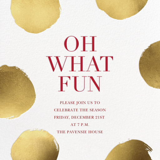 Holiday Superscale Dot - Invitation by Sugar Paper