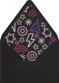 Neon Star - Paperless Post Envelope
