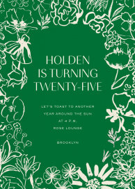 Lost in the Garden - Birthday Invitation by Liberty