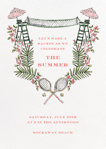 Grass Court (Riley Sheehey) - Party Invitation by Dogwood Hill