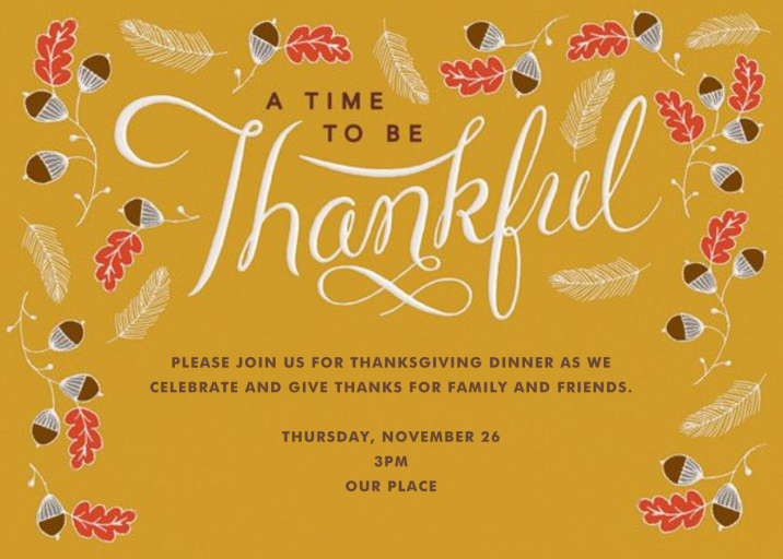 Thankful Times by Crate & Barrel