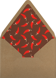 Flaming Chili - Paperless Post Envelope