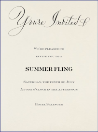 You're Invited by Bernard Maisner