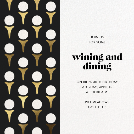 Tee Party - Birthday Invitation by kate spade new york