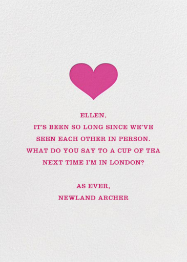 Glory of Love - Greeting Card by Jonathan Adler - Back