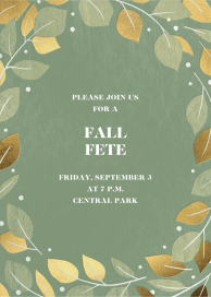 Gathered Leaves - Party Invitation by Paperless Post