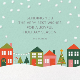 Snowville - Christmas Card by Petit Collage