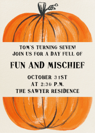 Goblins in a Pumpkin Patch - Birthday Invitation by Paperless Post