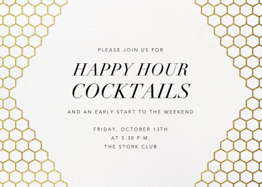 Honeycomb Party - Happy Hour Invitation by Paperless Post