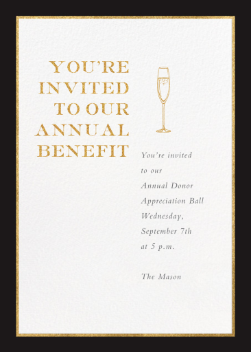 Oro Tall - Appreciation Event Invitation by Paperless Post