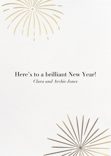 New Year Fireworks - New Year's Card by Paperless Post - Back