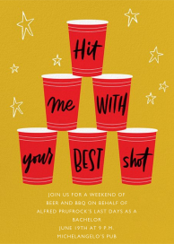 The Pong Song - Bachelor Party Invitation by Paperless Post