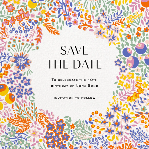 Elderberry (Square) - Save the Date by Liberty
