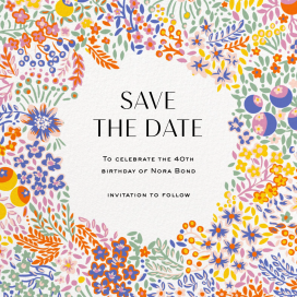 Elderberry (Square) - Save the Date by Liberty