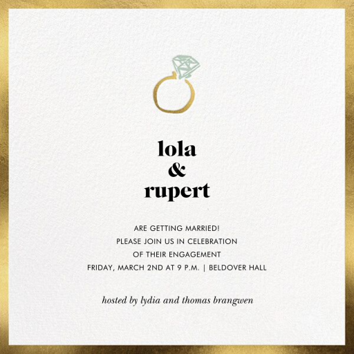 Ring Ring - Engagement Party Invitation by kate spade new york