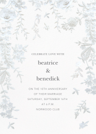 Fleurs d'Alençon - Anniversary Invitation by Oscar de la Renta