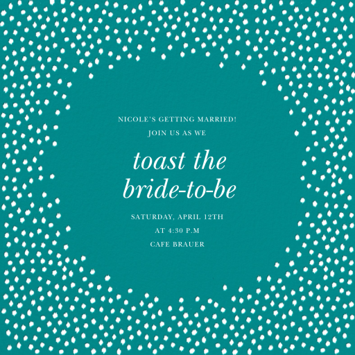 Ikat Dot Home - Bridal Shower Invitation by Oscar de la Renta