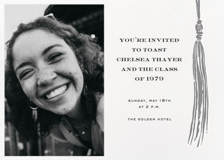 KSNY Tassel (Photo) - Party Invitation by kate spade new york