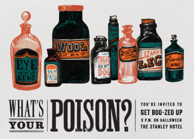 What's Your Poison by Paperless Post