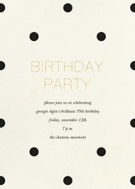 Diadem Dots - Birthday Invitation by Sugar Paper