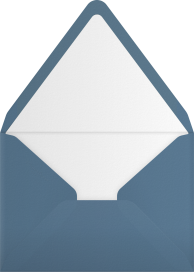 Photo Blue Bottle 60th Invitation Envelope