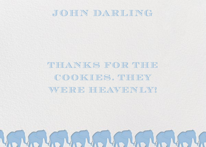 Pink Elephant Horizontal - Stationery by Paperless Post