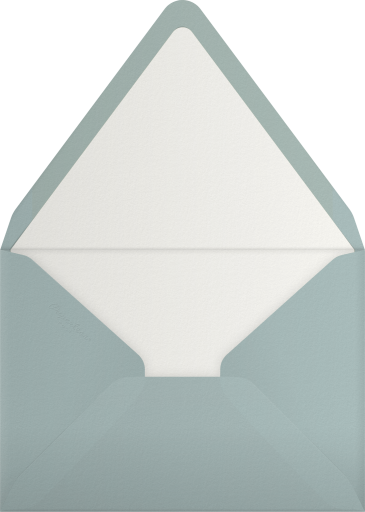 Minimalist Holly Holiday Invitation Envelope