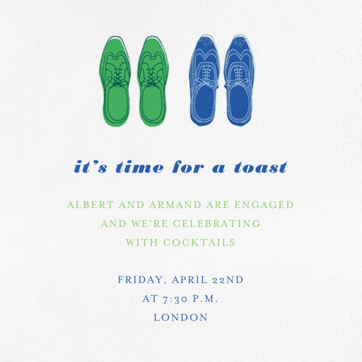 His and His - Invitation by Paperless Post